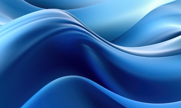 Blue waves abstract wallpaper for desktop background and design projects