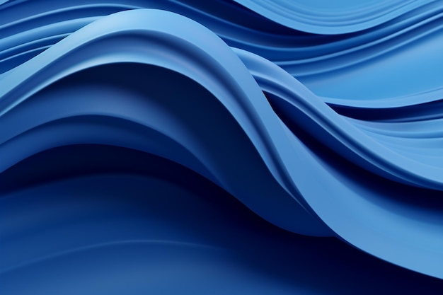 Blue waves abstract wallpaper for desktop background