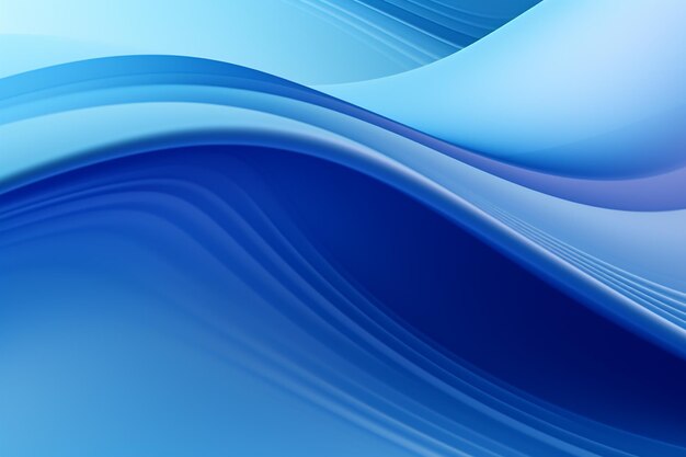 Blue waves abstract wallpaper for desktop background