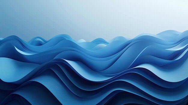 blue waves in a blue background with a white cloud