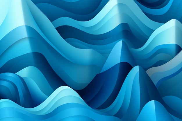 Blue waves on a blue background