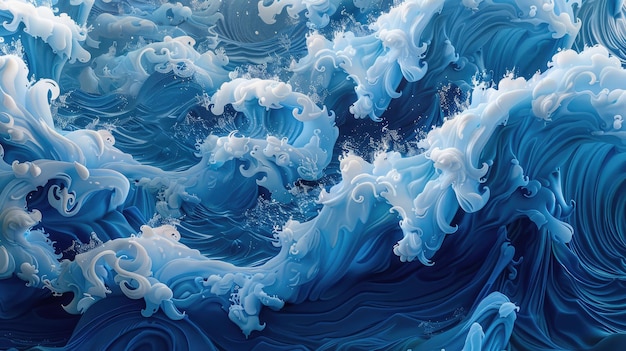 Blue waves design