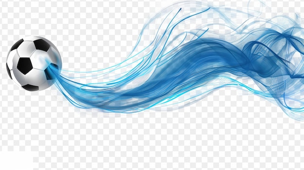 Photo blue waves on a transparent background