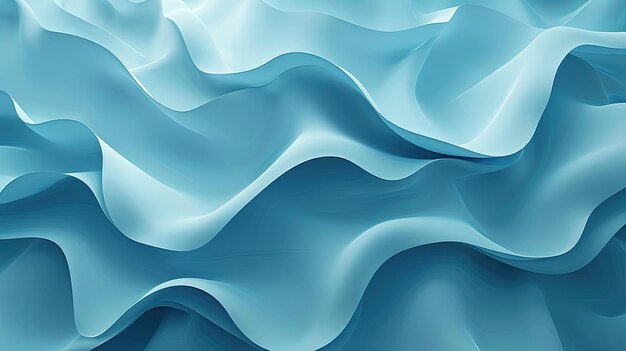 blue waves on a white background