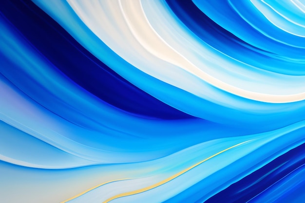 Blue and white abstract art with a blue background