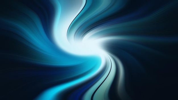 A blue and white abstract background with a swirl of light coming through it.