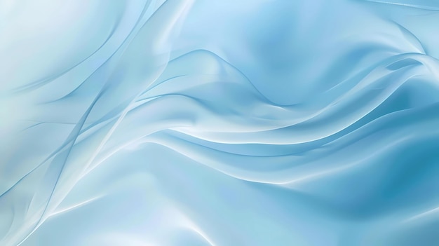 a blue and white abstract background with waves and waves Generative AI illustrations