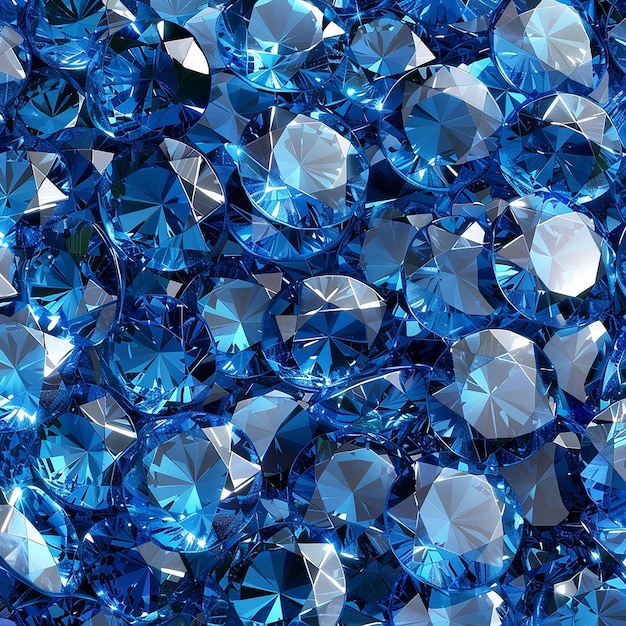 a blue and white background with many diamonds