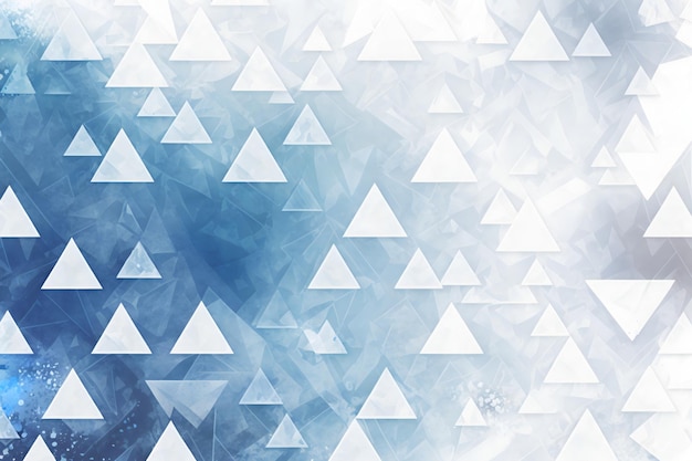 A blue and white background with triangles and the word triangle.