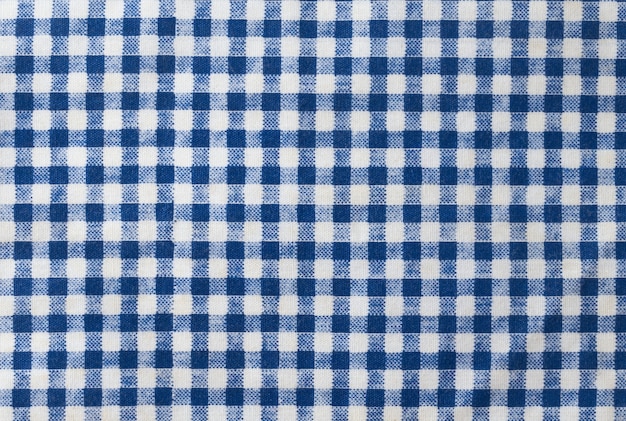 Blue and White Checked Napkin Pattern Background