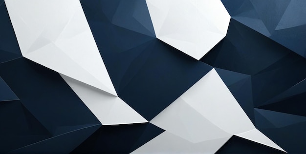 a blue and white geometric background with a geometric pattern