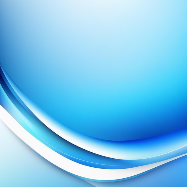 blue white gradient background with curves has a bokeh