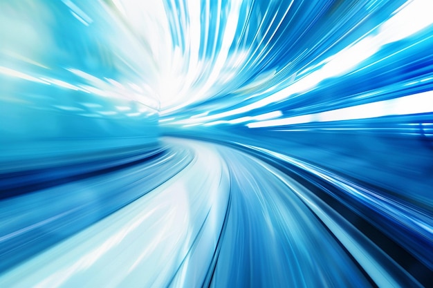 a blue and white image of a highway with a blue background