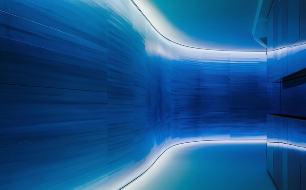 a blue and white light in a tunnel that saysthe bottom of its blue BACKGROUND