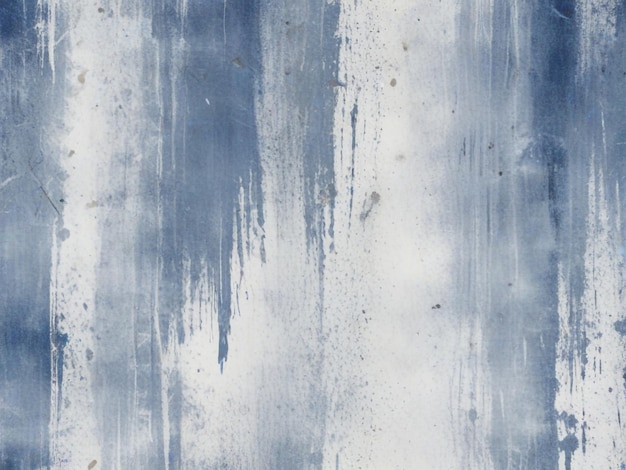 Photo a blue and white painting of a watercolored wall with a blue and white background