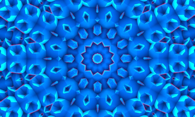 Blue White Polygonal Mosaic Background, kaleidoscope wallpaper. Creative Business Design Templates.