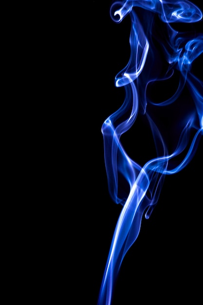 Blue and white smoke 