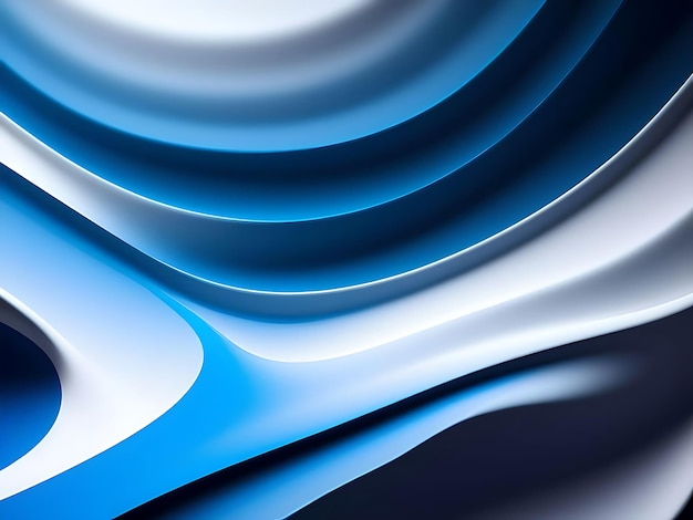 blue and white waves abstract wallpaper background for desktop