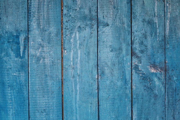 Blue wooden background from boards