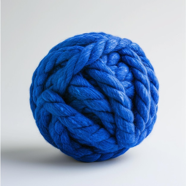 a blue yarn that has a blue color on it