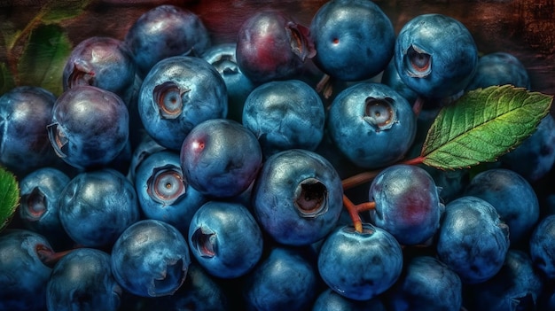 Blueberries commonsense photography colorful foundation nitty beating representation Creative resource AI Generated