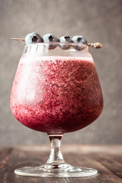 Blueberry daiquiri cocktail