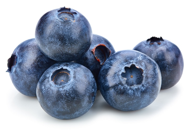 Blueberry Isolated with clipping path on a white background. Quality photo for your project.