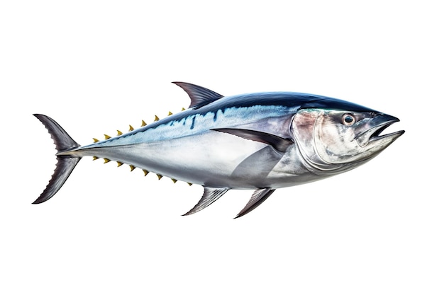 A bluefin tuna fish with a sharp tail