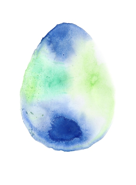 Bluegreenblue Hand drawn watercolor bird eggs illustration collection isolated Easter elements on paper texture Water color egg for holiday spring or watercolour