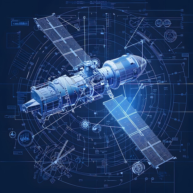 Blueprint project of Communication Satellite in Space