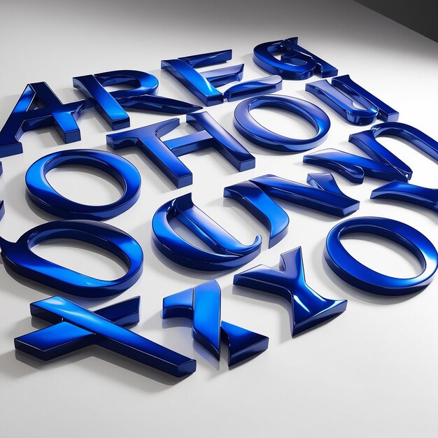 Photo blues 3d bold text effect