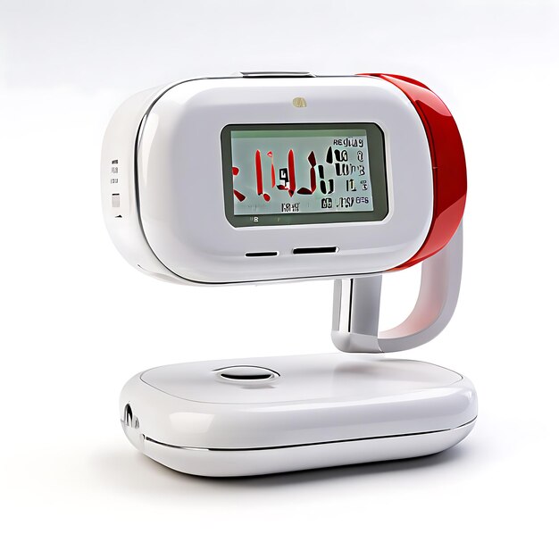 Photo bluetooth wireless blood pressure monitor on a plain white background