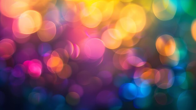 Blur dark tone multicolor light defocused blurred background Generative AI