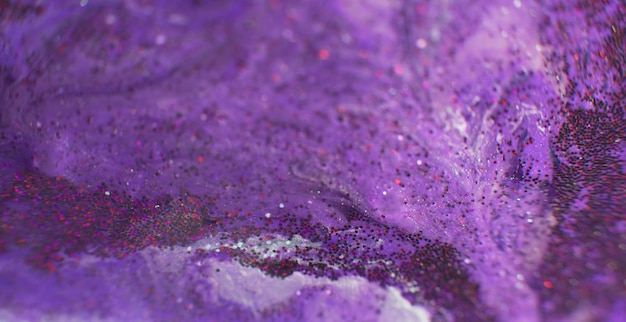 Blur glitter fluid ink abstract texture purple red