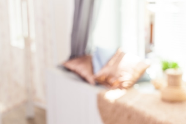 Blur image of modern living room interior