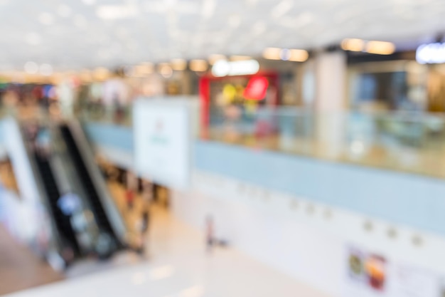 Blur of shopping mall