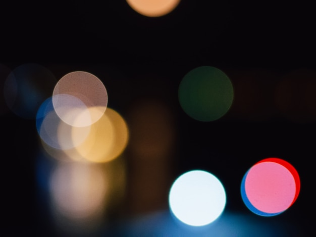 Blurred abstract background at night