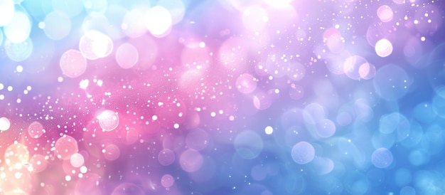 Blurred Abstract Background with Pink and Blue Lights