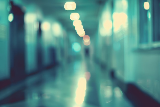 Photo blurred abstract hospital background clean sterile atmosphere and medical interior