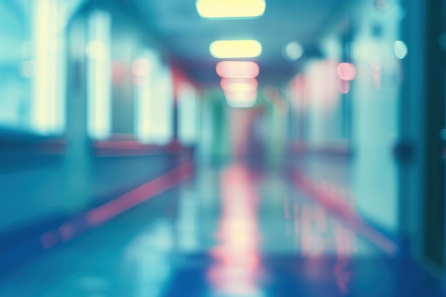 Photo blurred abstract hospital background clean sterile atmosphere and medical interior