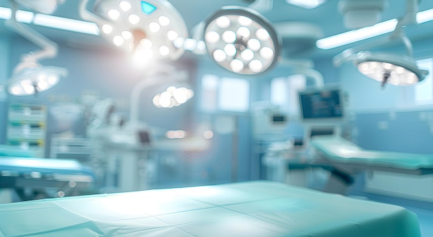 Blurred background of a modern operating room background