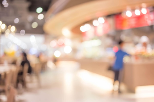 Blurred background of restaurant with people