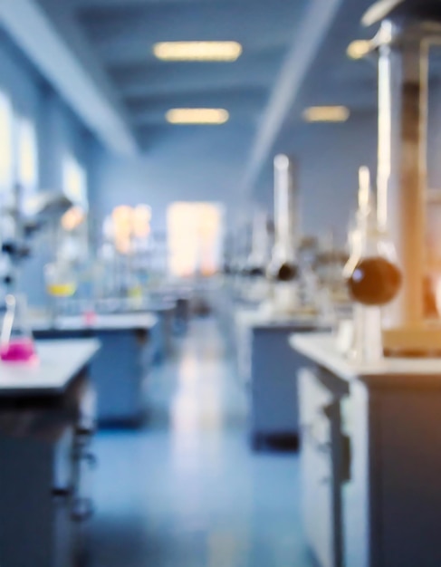 blurred background of scientific research laboratory