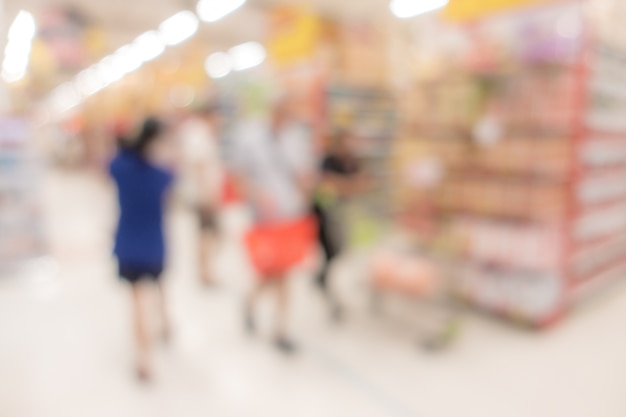 Blurred background : Supermarket