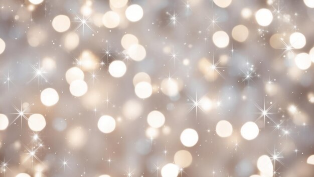 Photo blurred bokeh lights creating a festive and dreamy holiday atmosphere