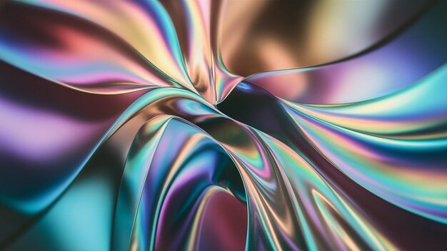 Photo blurred colored abstract background smooth transitions of iridescent colors colorful gradient rainbo