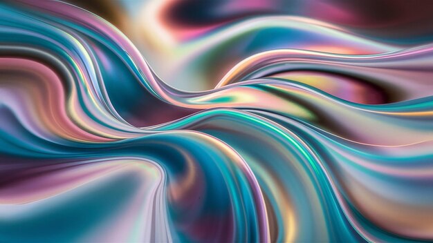 Blurred colored abstract background Smooth transitions of iridescent colors Colorful gradient Rainbo