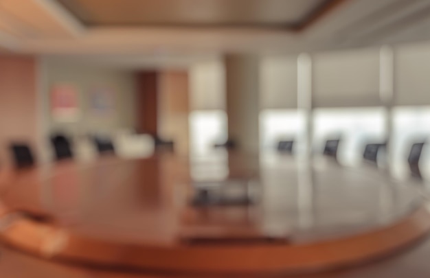 Blurred conference room for background