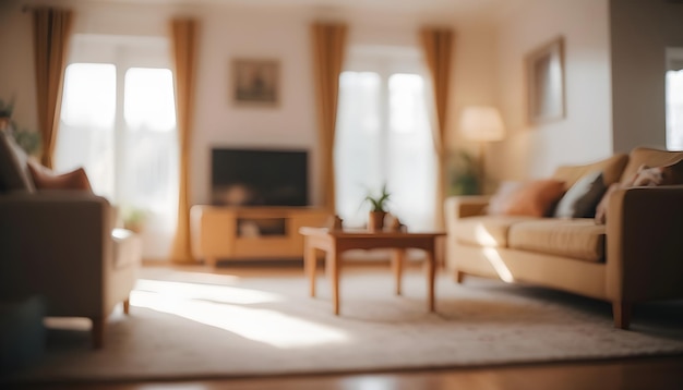 blurred living Room