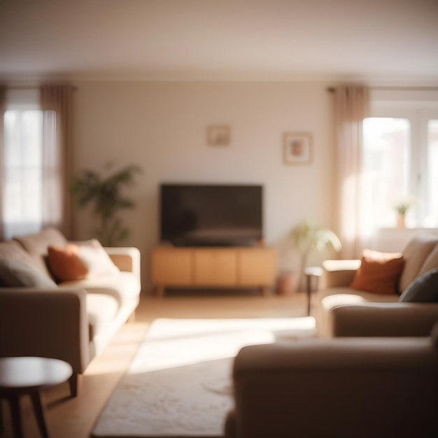 blurred living Room